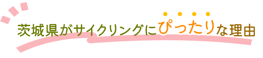 茨城県がサイクリングにぴったりな理由